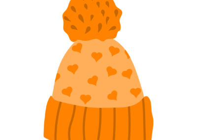 Cartoon image of orange hat