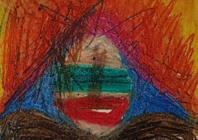 A photo of artwork from the Healing Arts Scotland Conference