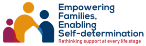 Logo for the EASPD Conference - Empowering families, enabling self-determinations. Rethinking support at every life stage. 