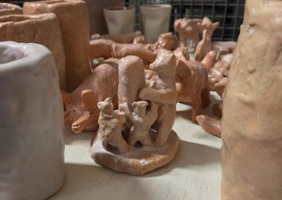 A family of clay bears