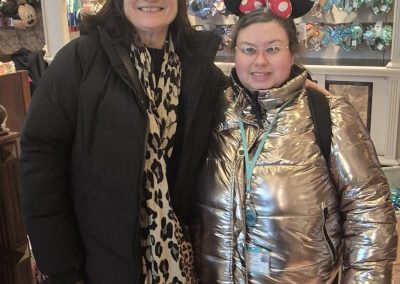 Edina and her Support Practitioner at Disneyland Paris