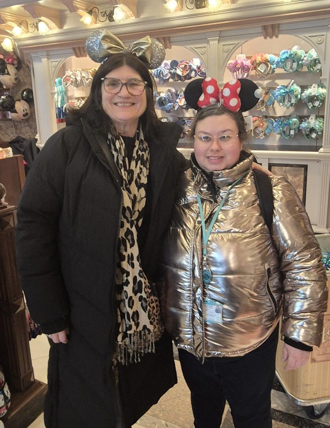 1000014311 Edina and her Support Practitioner at Disneyland Paris