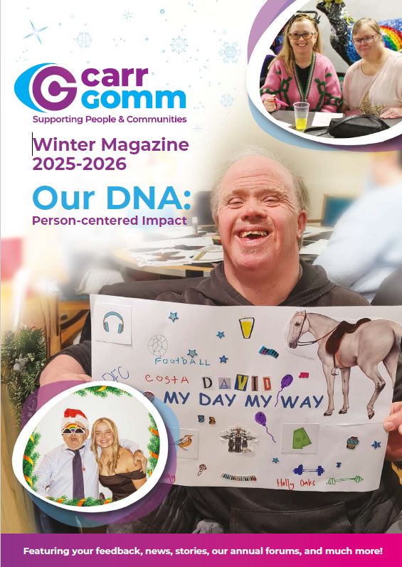 Cover the Carr Gomm Winter Magazine 2025/26.
