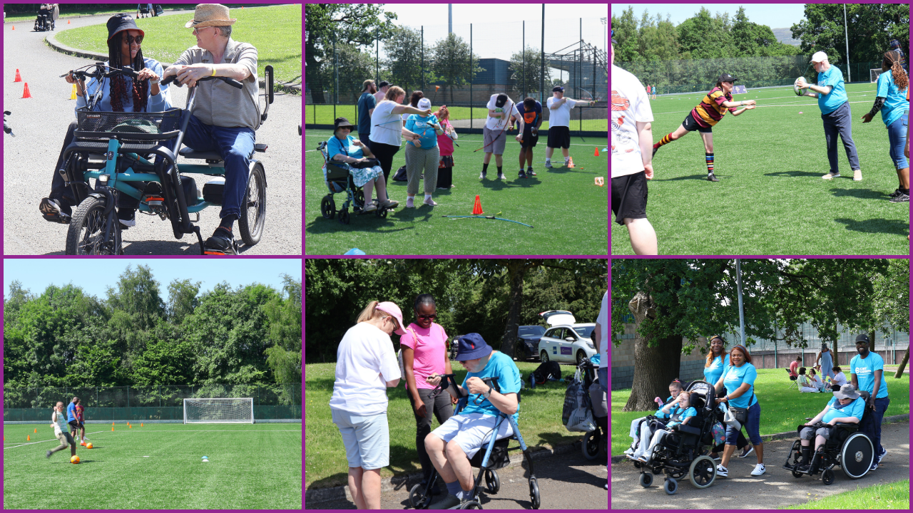 Collage of photos from the 2026 Carr Gomm Sports Festival.